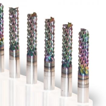 Preview: VHM Fräser mit Diamantverzahnung und DLC-Beschichtung Ø 1.50mm | SL 8mm Preview: Diamantverzahnt DLC Detail